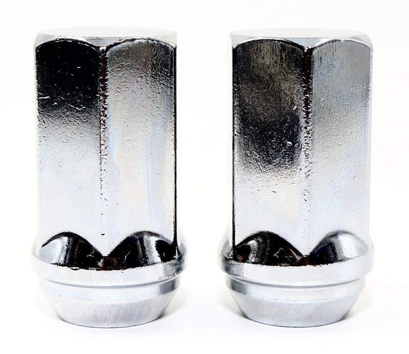 Veritek Performance مجموعة من 24 صمولة لوقا مزدوجة من كروم فيريتيك 14x1.5mm 1.75 بوصة 45mm الطول الكلي 7/8 22mm سداسي لسيارات كاديلاك شيفروليه دودج جي إم سي نيسان رام تويوتا لجنوط سيارات الدفع الرباعي المخصصة - Image 2